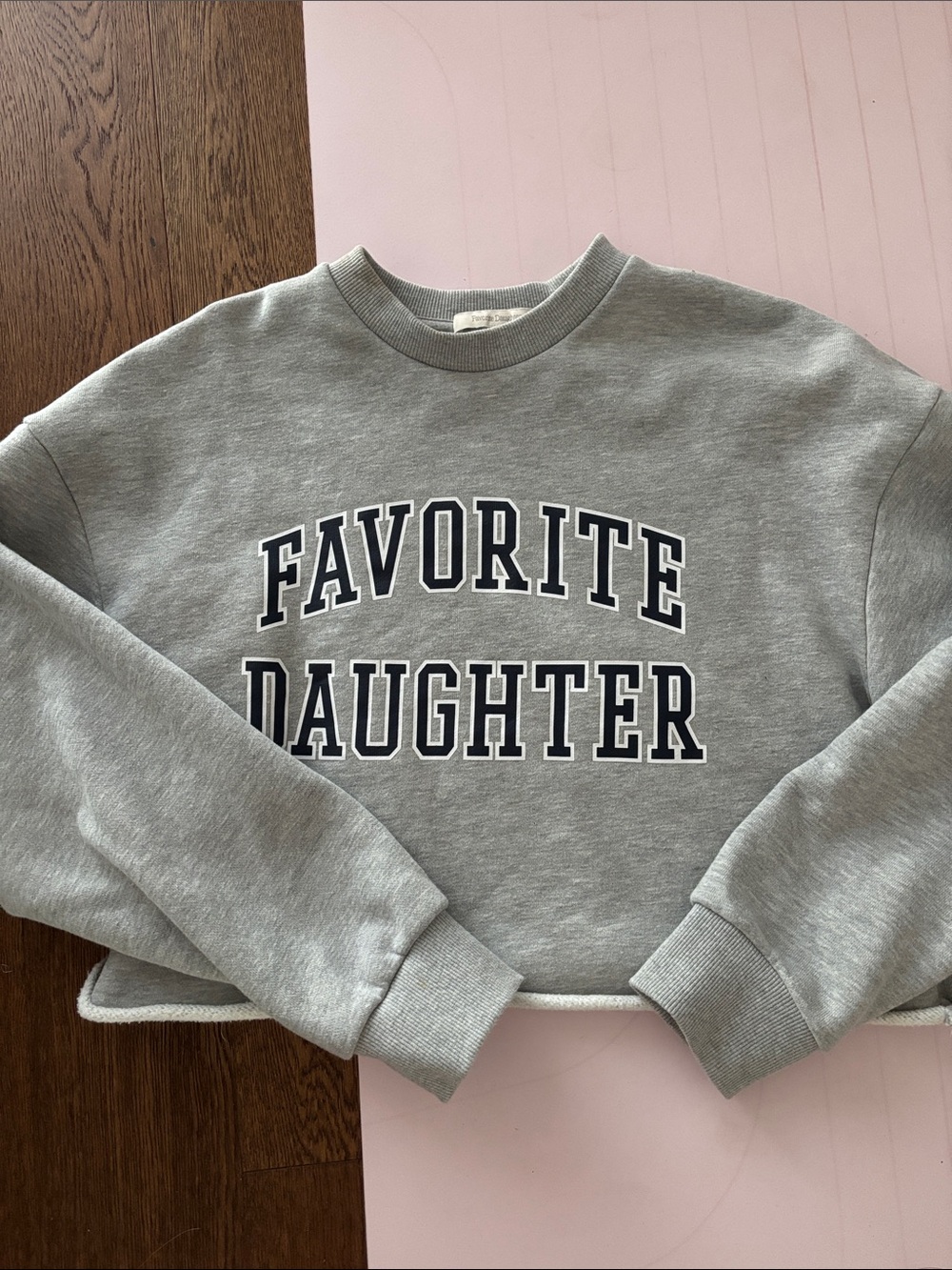 Favourite Daughter Cropped Colllegiate Sweater | Size S